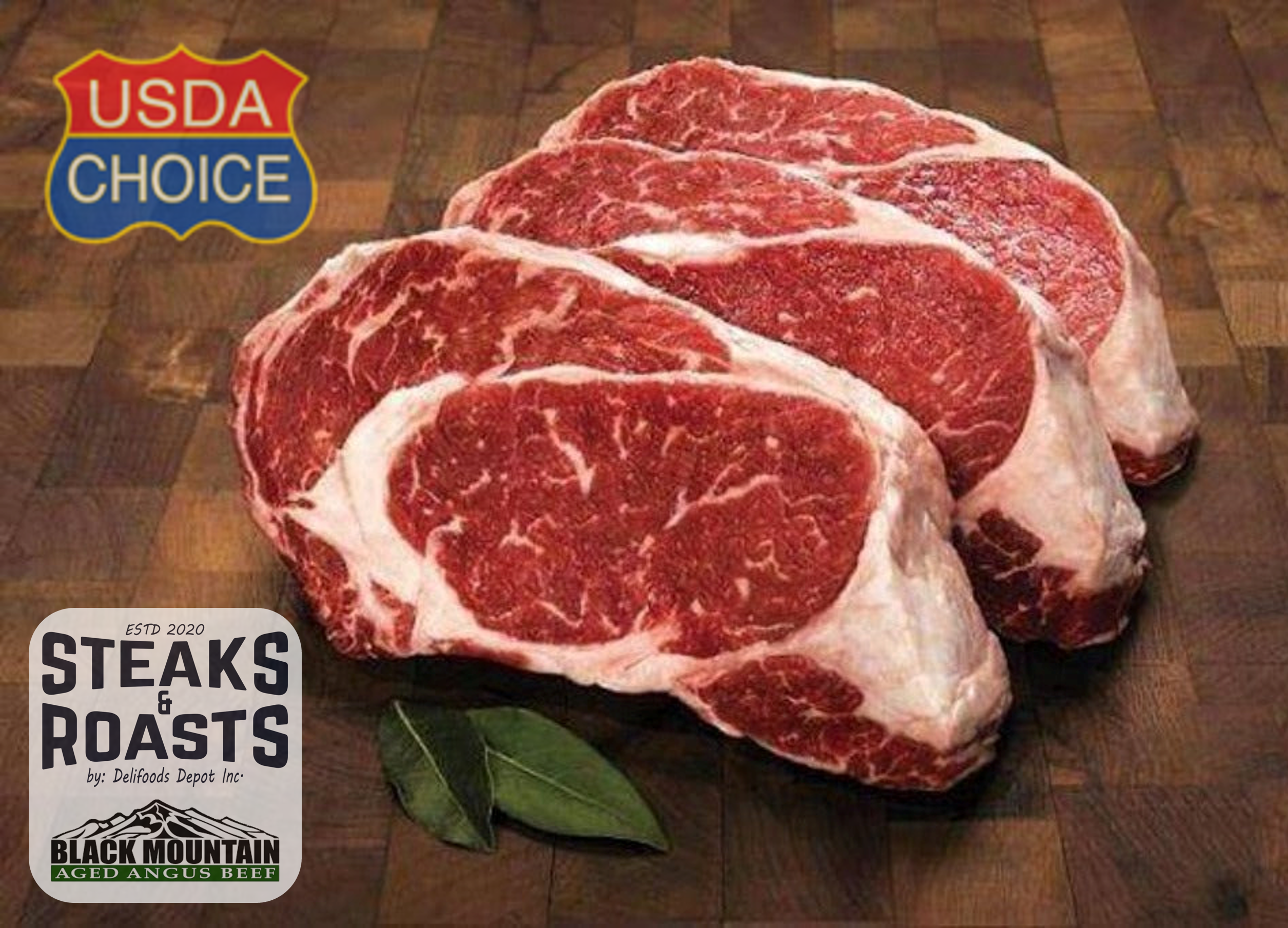 Usda Ribeye Rack WET Aged Premium Angus Rib Eye Steak USDA Choice, Corn-fed Beef ...