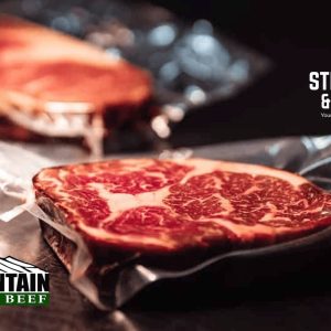 DRY Aged Premium Angus Rib Eye Steak <br> USDA Choice, Corn-fed Beef