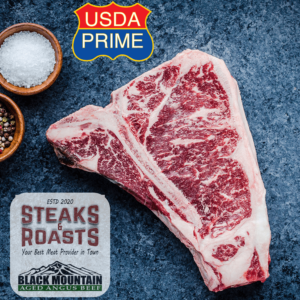 WET Aged Premium Angus T-Bone Steak <br> USDA Prime, Corn-fed Beef