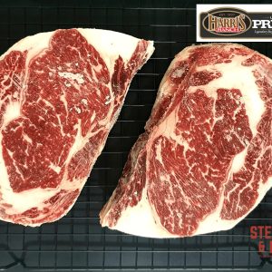 Natural Black Angus Rib Eye Steaks <br> USDA PRIME, Grass-raised, Grain-finished