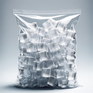 ICE Cubes in a Plastic Bag