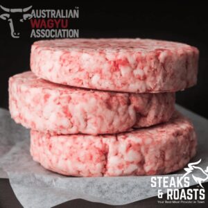 Australian Crossbred Wagyu Burger Patties <br> (Unseasoned)