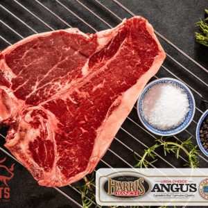Certified Angus Porterhouse Steak <br> Upper 2/3 USDA Choice, Grass-raised, Grain-finished
