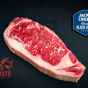 Premium Black Angus New York Strip Steak <br> MSA 3 Rating, 130-Day Grain-fed Beef