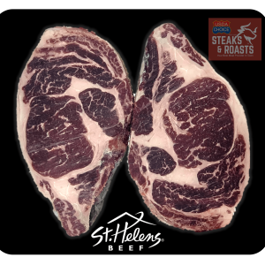 Premium Boneless Rib Eye Steak <br> USDA Choice or Higher, Premium Grain-fed Beef