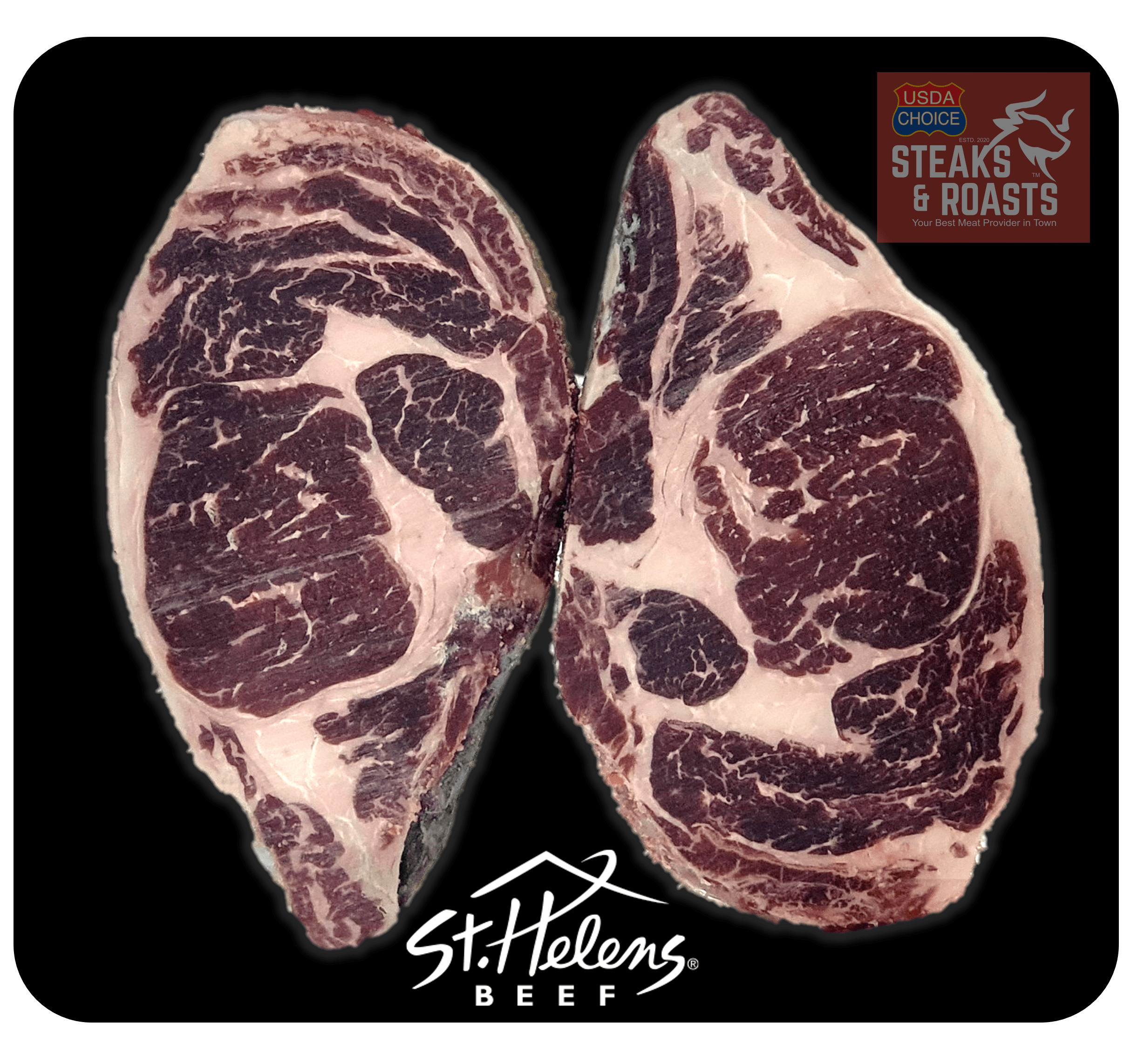 Premium Boneless Rib Eye Steak USDA Choice or Higher, Premium Grain-fed ...