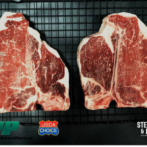 Premium Porterhouse Steak <br> USDA Choice or Higher. Grain-fed Beef