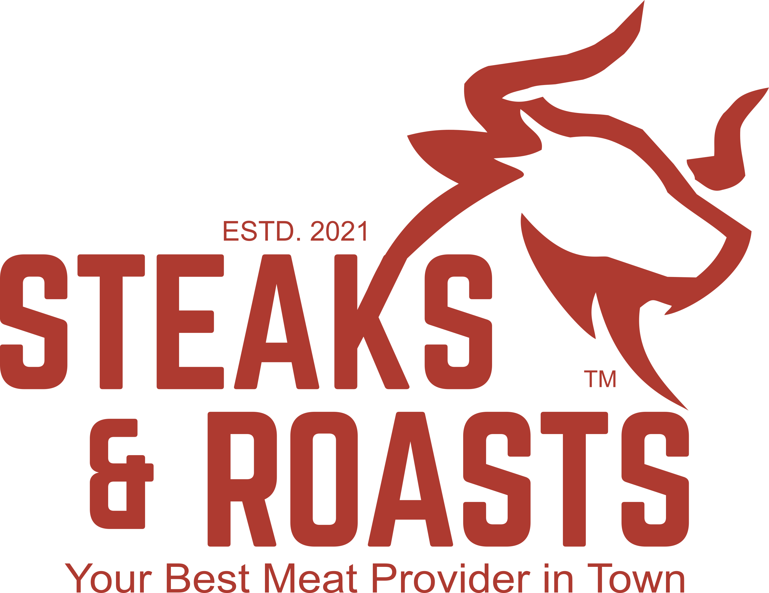 Steaks & Roasts Logo - RED