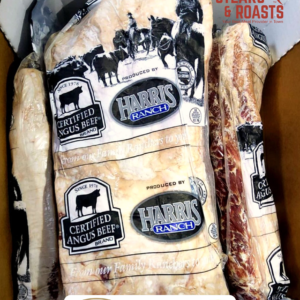 Certified Angus Beef Striploin, <br> Upper 2/3 USDA Choice, Grass-raised, Grain-finished